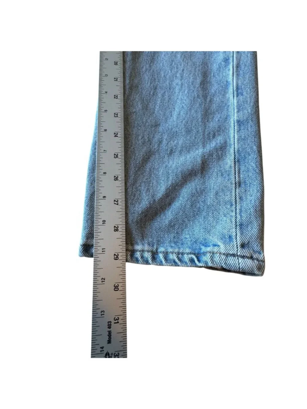 Women's Denim Jeans Levi's 501 Vintage 1990s Button Fly Light Wash Size 28 X 30 - Picture 8 of 12